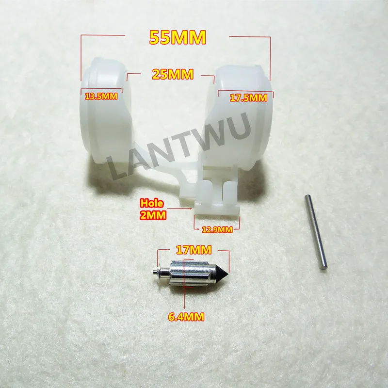 

(1 set/pack) HMHonda Motorbike CBR600/750/1000 CB1000 Carburetor triangular needle valve+Plastic float