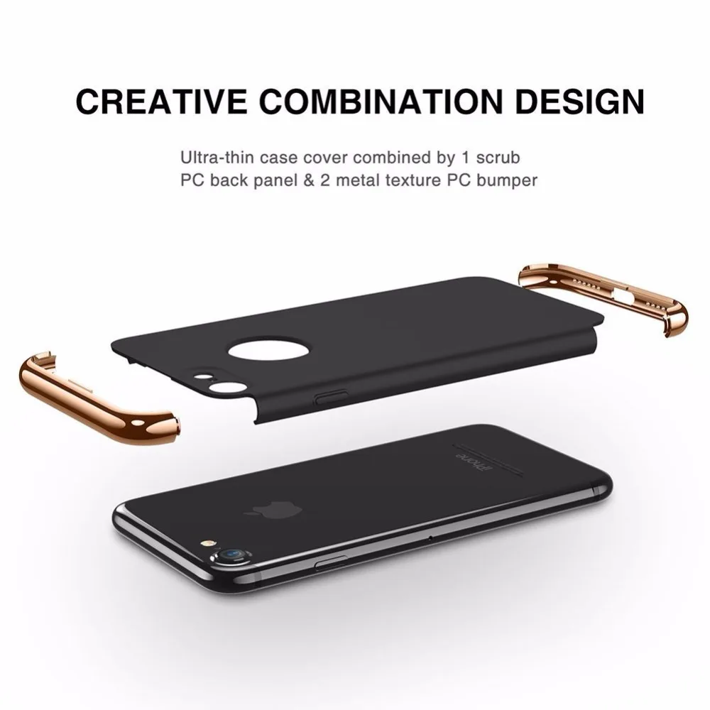 Роскошный защитный чехол с эффектом потертости для iPhone X S 10 XS 7 Plus чехол-бампер 5 5S