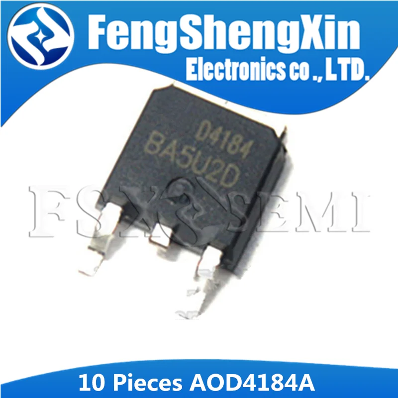 10 шт./лот AOD4184A TO-252 D4184A AOD4184 D4184 MOSFET | Электронные компоненты и принадлежности