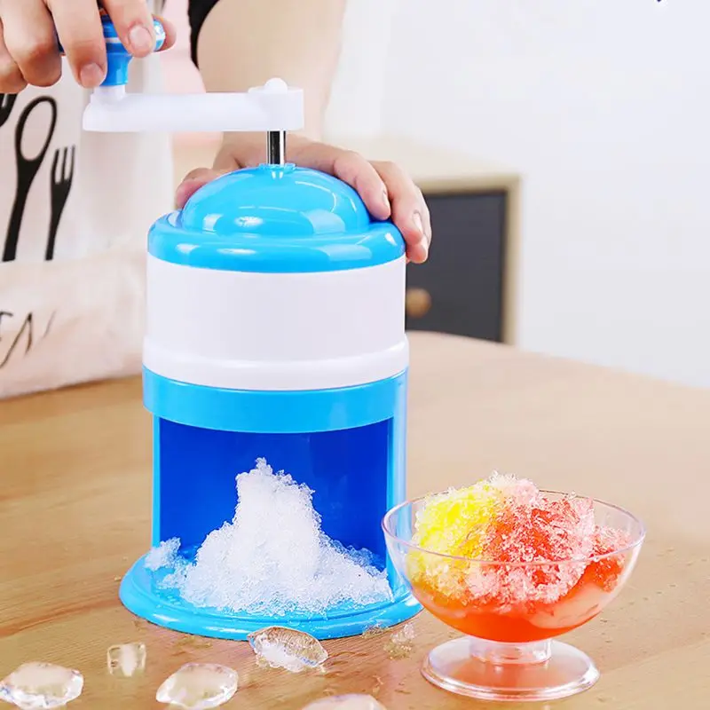 

Household Mini Easy Ice Shaver Crusher Handheld Snow Manual Crushing Ice Machine A0NC