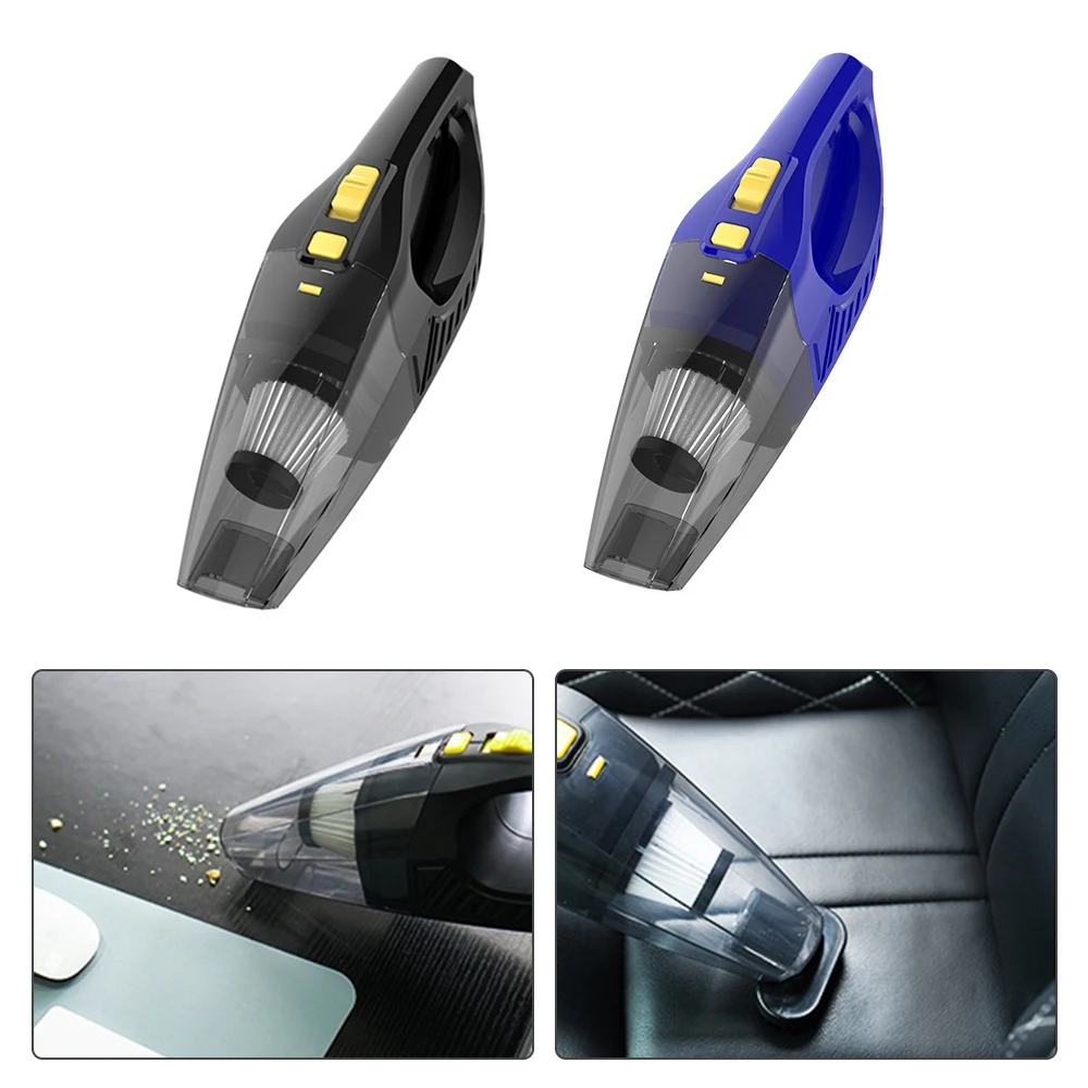 

Пылесос автомобильный аккумуляторный, 2 цвета, 120 Вт, для сухой и влажной уборки