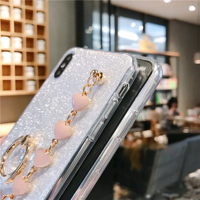 phone cases for one plus 7 pro 5 5t 6 6t 7t 8t 18 9 pro bling luxury rhinestone chain girls cover for oneplus nord n100 n10 5g free global shipping