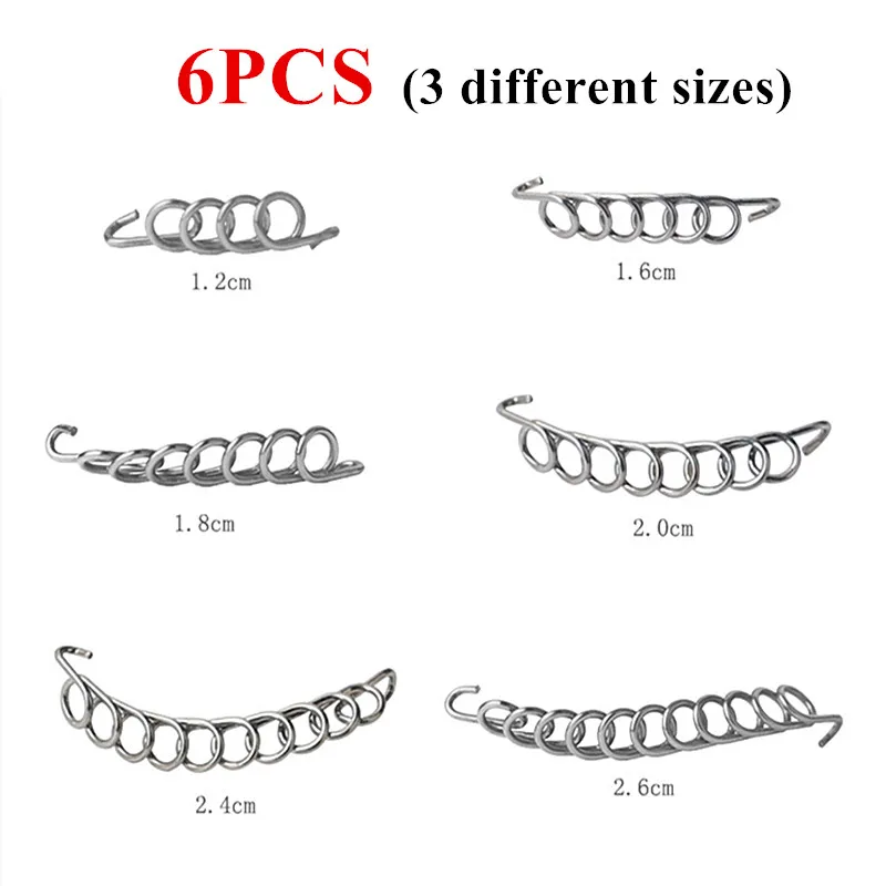 6 шт. коррекция вросших пальцев ног педикюр проволока из нержавеющей стали
