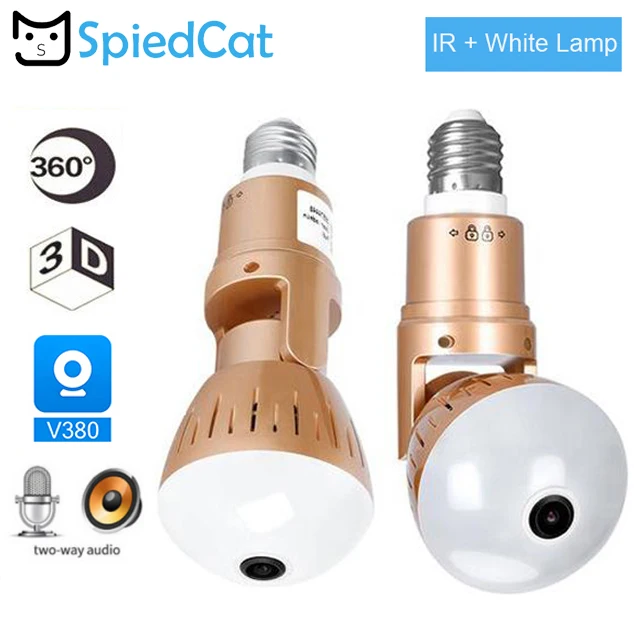 Панорамная беспроводная камера видеонаблюдения 360 градусов HD ночное видение