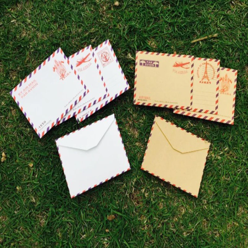 10 шт./лот большой Винтажный конверт открытка письмо канцелярские бумажные