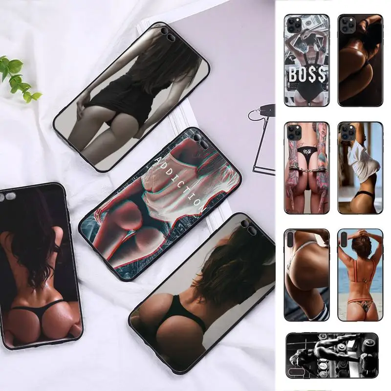 FHNBLJ красивый задник сексуальные девушки чехол для телефона iPhone 8 7 6 6S Plus X 5S SE 2020 XR 11