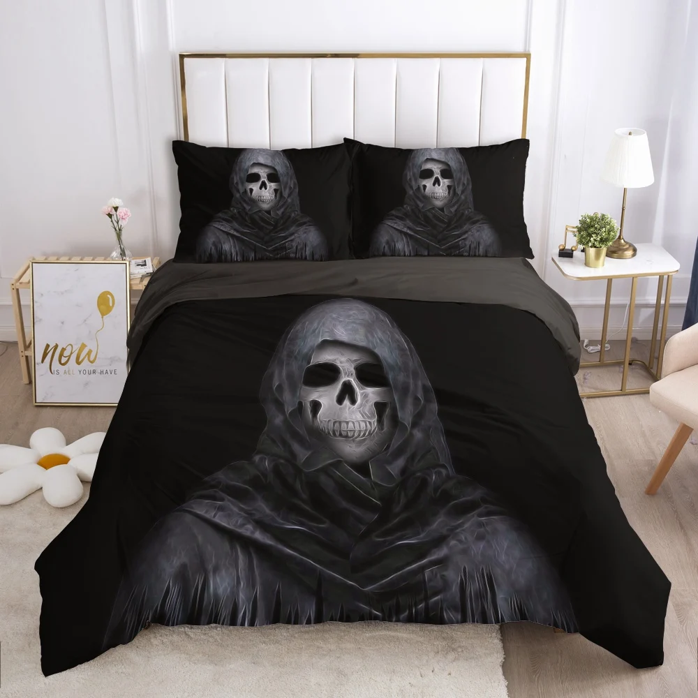 

Skull Deadpool Duvet cover set 240x220 200x200 Bedding set Twin Queen King Double Bed linens Quilt cover Bedclothes cloth