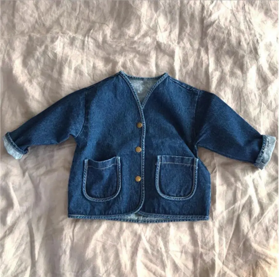 

Baby Girls Boys Denim Jacket Spring Autumn Baby Boys Coat Cartoon Outerwear Toddler Girls Coat Clothes Children Clothing Outfits