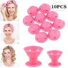 1020 шт Мягкие резиновые бигуди для волос, волшебные бигуди для ухода за волосами, без теплового зажима для женщин, силиконовые щипцы для завивки, инструменты DIY