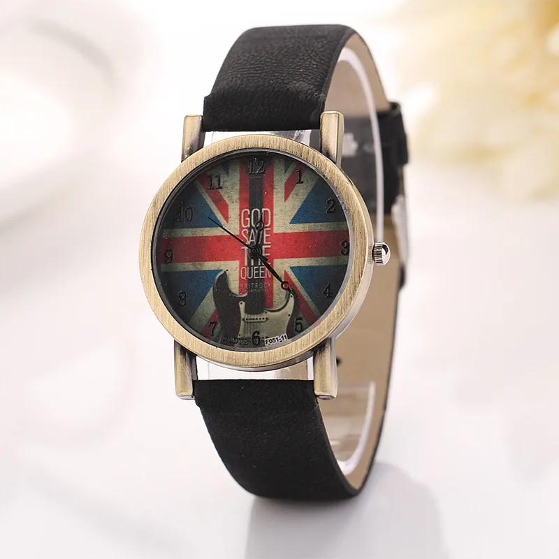 Часы женские кварцевые в стиле ретро модные повседневные панк с бронзовым