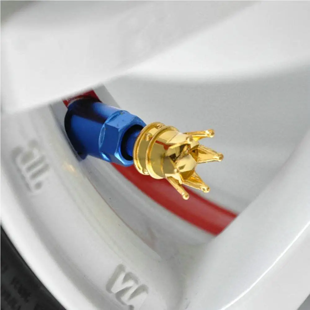

MagiDeal 8pcs Car Motorcycle Tire Valve Stem Cap Crown Shape