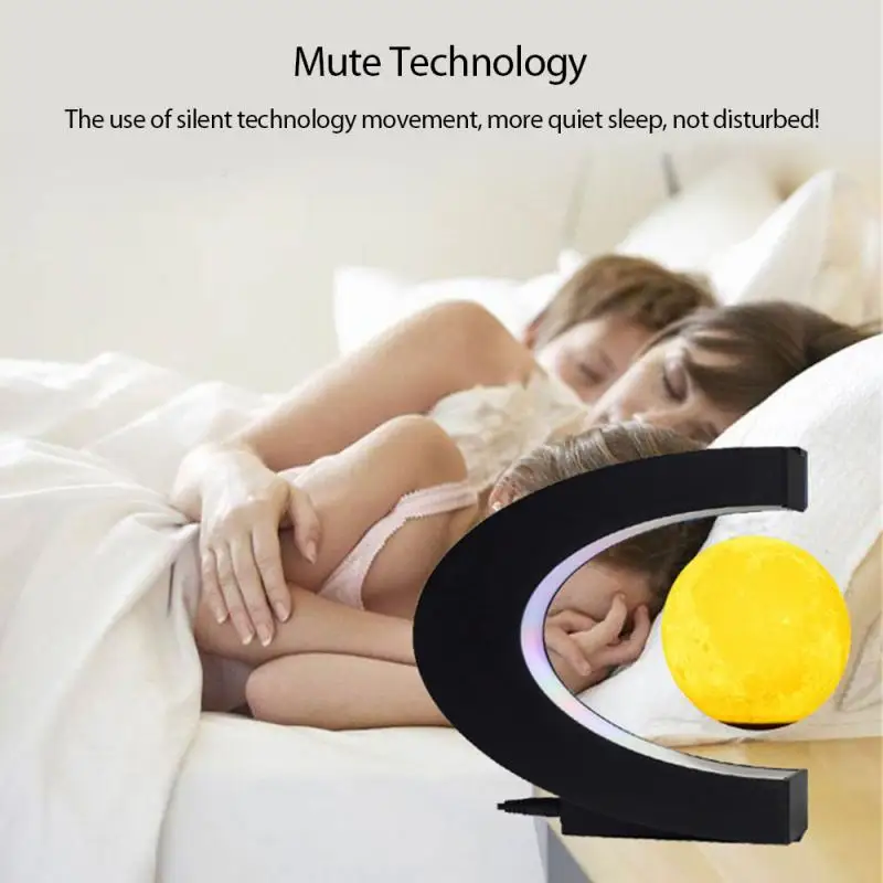 

Magnetic Levitation 3D Printing Moon Nightlight Lamp Creative Home Office Desk Decoration Moon Table Lamp Creative Birthday Gift