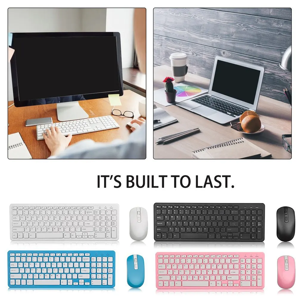 

Wireless Keyboard Mouse 2.4G Wireless keyboard mouse combo for Desktop,Computer PC,Laptop and Smart TV