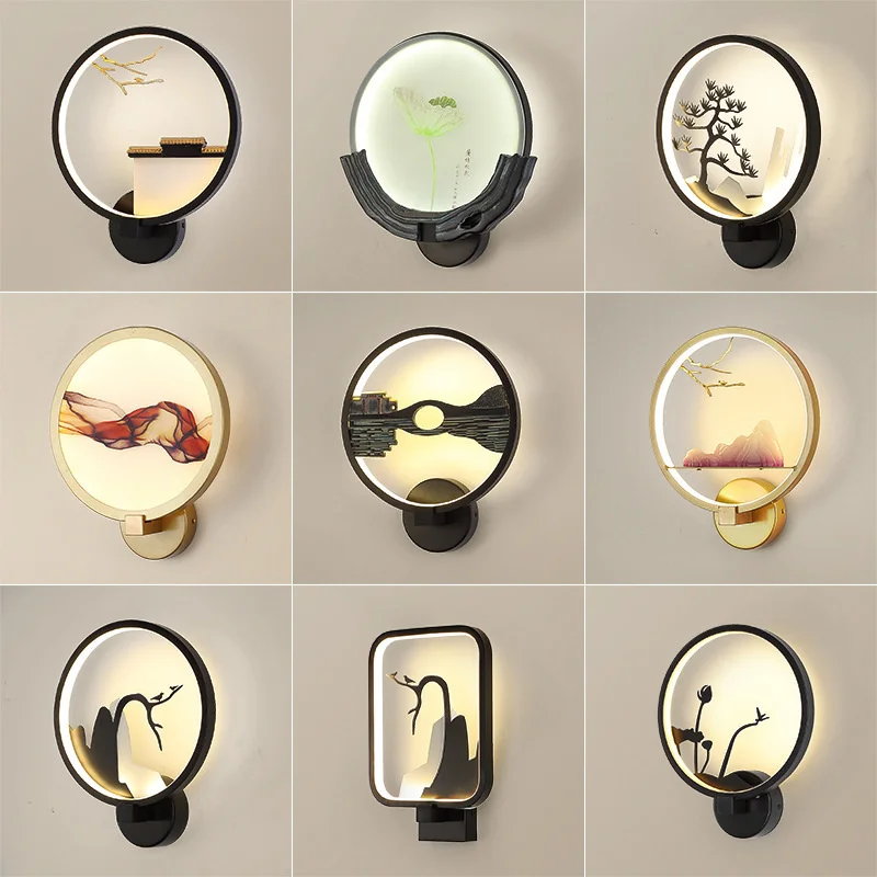 

Скандинавский светодиодный каменный зеркальный светильник, настенный светодиодный светильник, лампа для гостиной