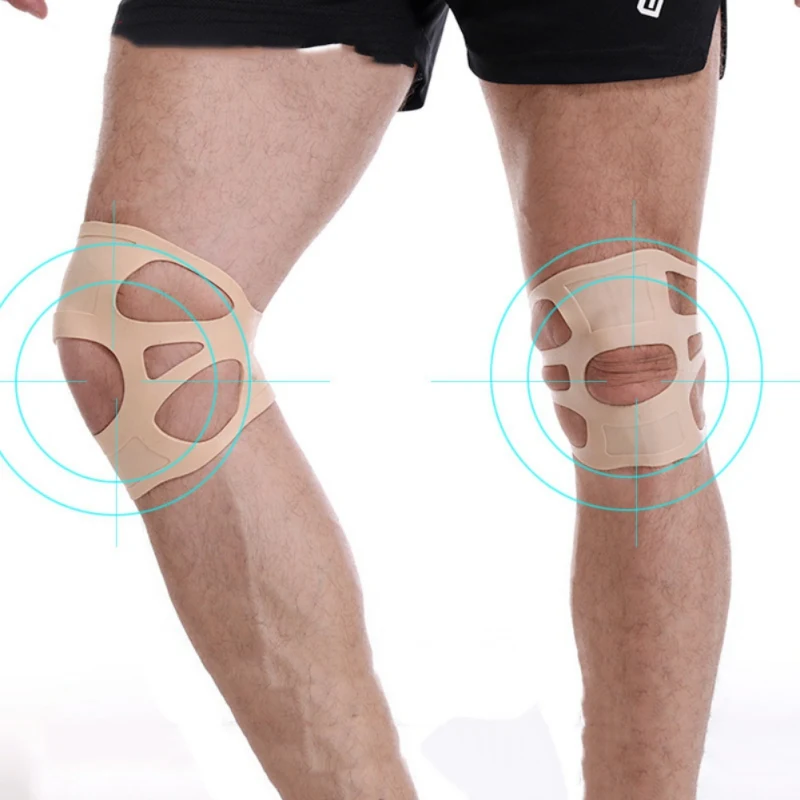 Спортивные силиконовые наколенники для фитнеса с эластичным компрессионным