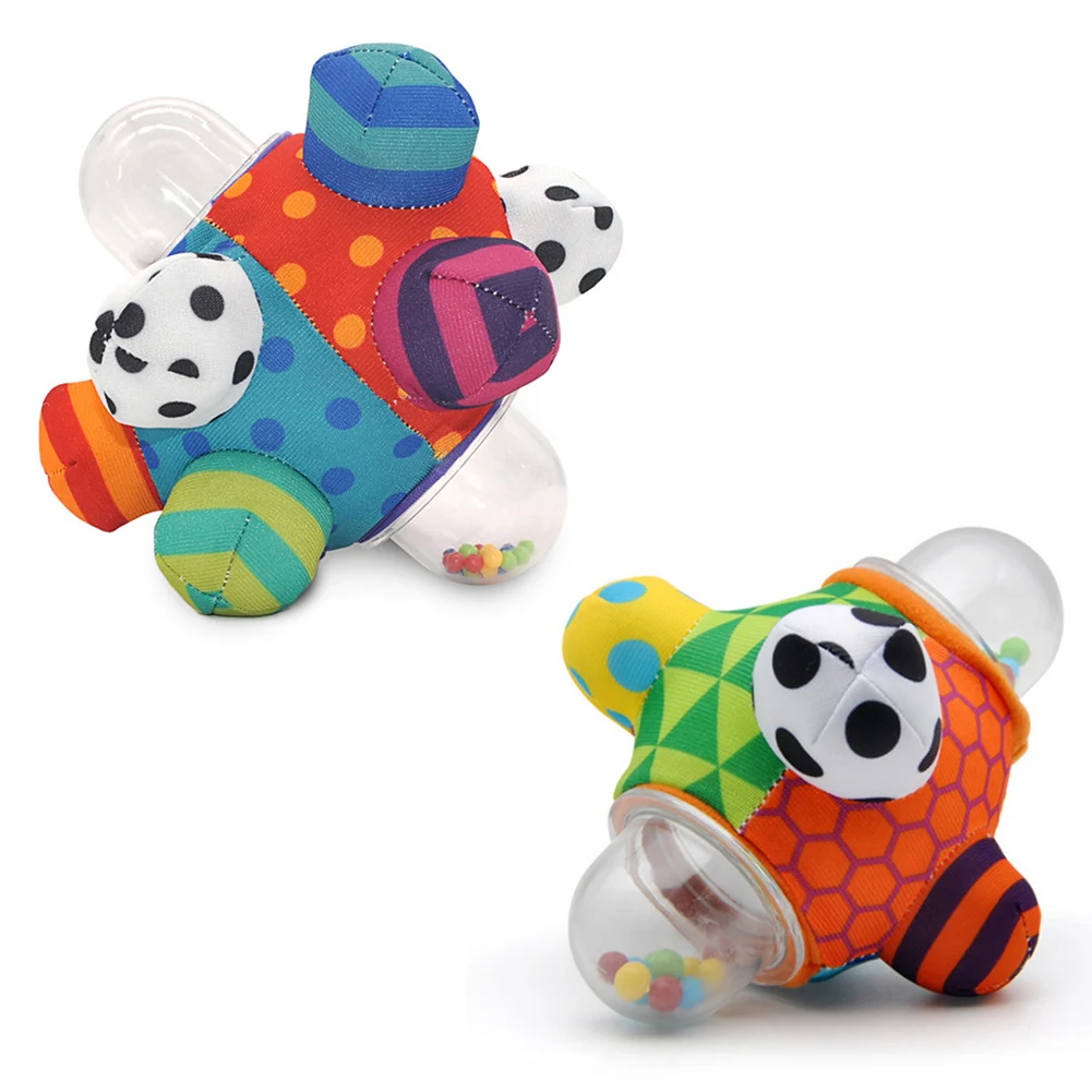 

Baby Hand Catching Textured Beads Balls Kids Washable Massage Bright Color Multi Shape Rattle Teether Grasping Sensory Toy Balls