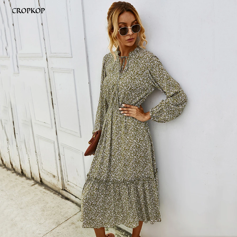 Длинное платье для женщин на осень и зиму с длинным рукавом повседневная