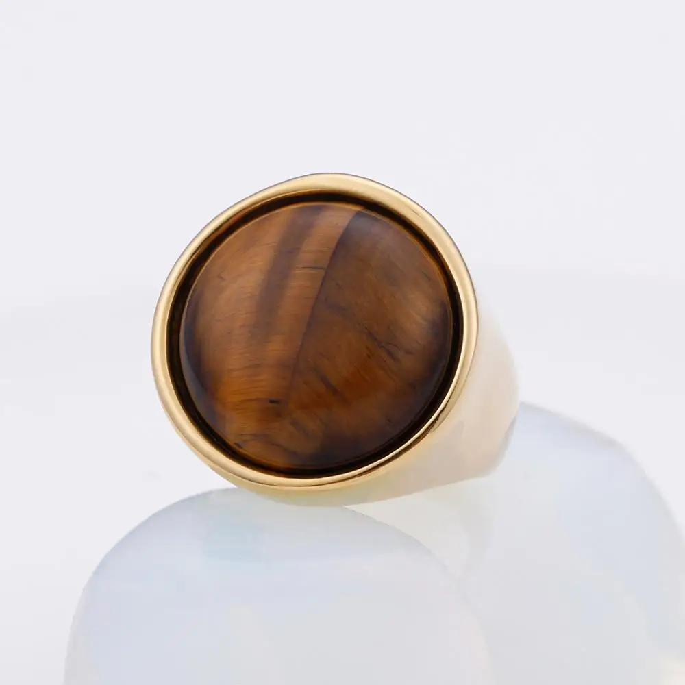 Женские кольца с кристаллами KALEN модные большим мрамором размеры 6 9 античные и