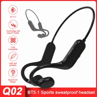 bone conduction headphones bluetooth wireless waterproof comfortable wear open ear hook light weight not in ear sports earphones