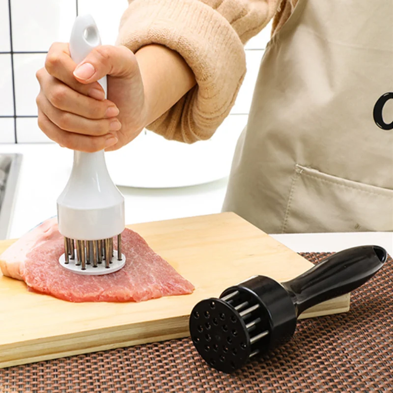 

White Black Stainless Steel + ABS Kitchen Tool Meat Hammer Tenderizer Cooking Tools Kitchenware For Loose Meats