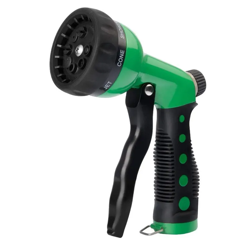 

8-function metal high-pressure water gun, rotating control flow spray gun head, garden telescopic tube, car washing tool