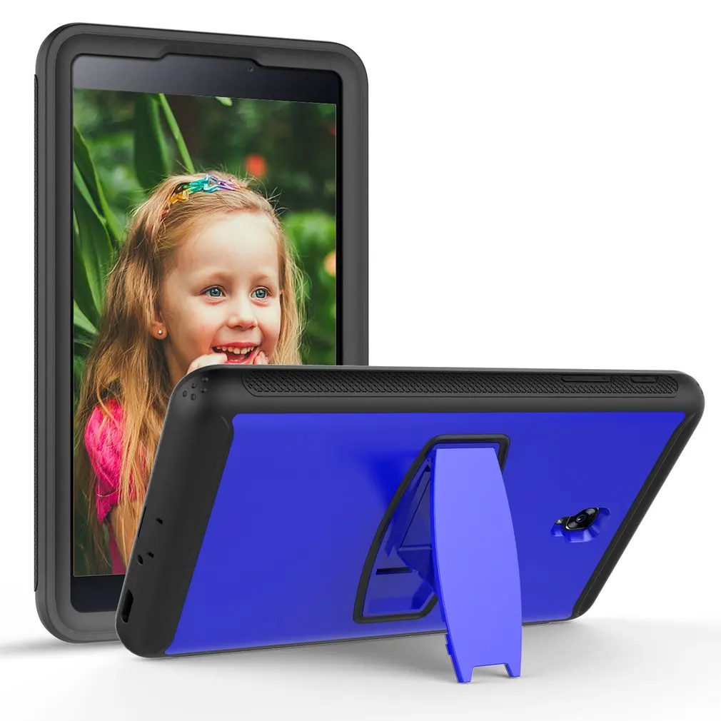 

Protective Case Stand Holder Armor Case For Samsung Galaxy Tab A 8.0 SM-T380 T385 With Screen Protect Shockproof Dustproof