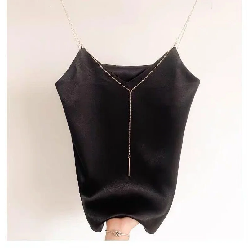 

Summer Crop Top Women Camis Silk Satin Tank Tops Women Camisole Sleeveless Vest Sexy Roupas Feminina Cropped 2022 Y198