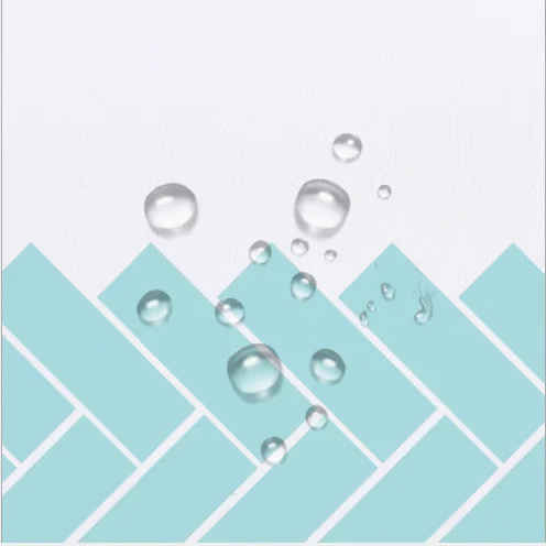 Водонепроницаемая занавеска для душа градиентная полоска принт ванной комнаты