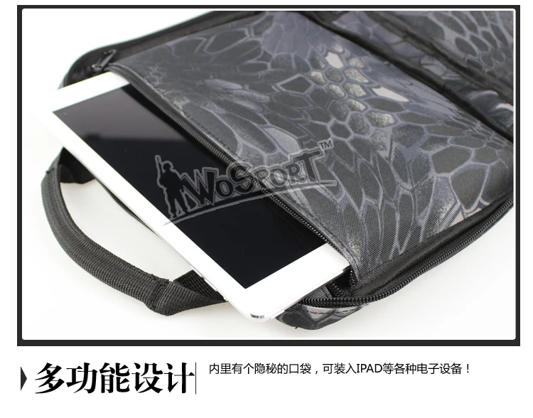 Outdoor Sports Camouflage Notebook Handbag Real CS Equipment Small Multifunctional 900D Oxford Cloth Handbag