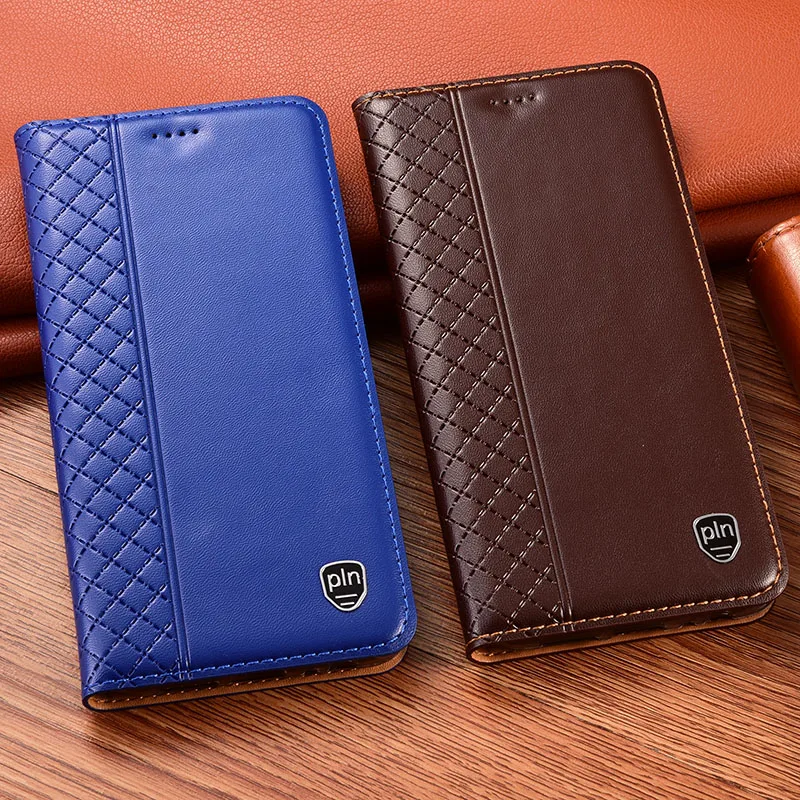 

Case for Alcatel 1A KEZiHOME Plaid style Genuine Leather Flip wallet Cover for Alcatel 1A Phone cases 2020