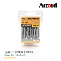accord m6 3 14gx75mm 25pcs self tapping screws hexagon wall hooks screw set fasteners