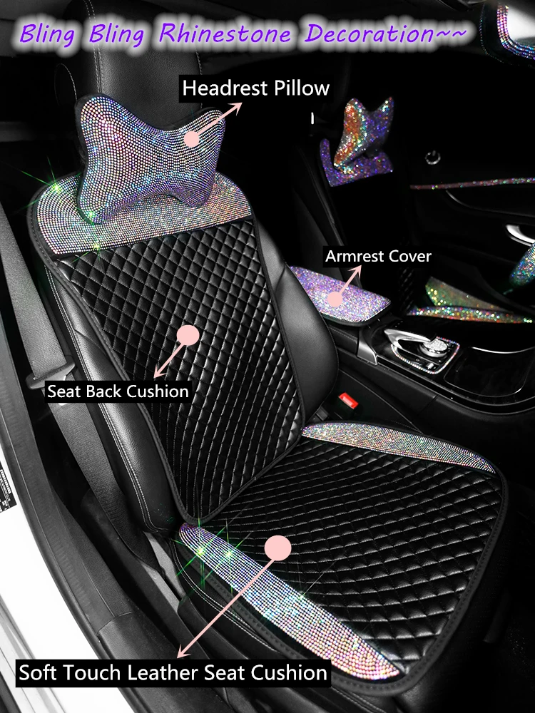 Чехол на сиденья автомобиля из искусственной кожи полный комплект женские