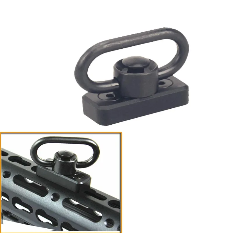 Tactical KeyMod QD Sling Swivel Adapter For Handguard Rail System Loop Push Button Mount Hunting Aluminum | Спорт и развлечения