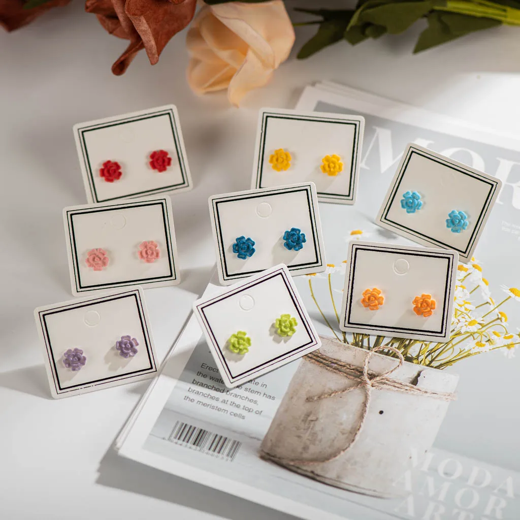 

Flower Ceramic Stud Earrings With Anti-allergic Ear Acupuncture Button Bienen Schmuck Jewlery #XN299 fashion jewelry 2021