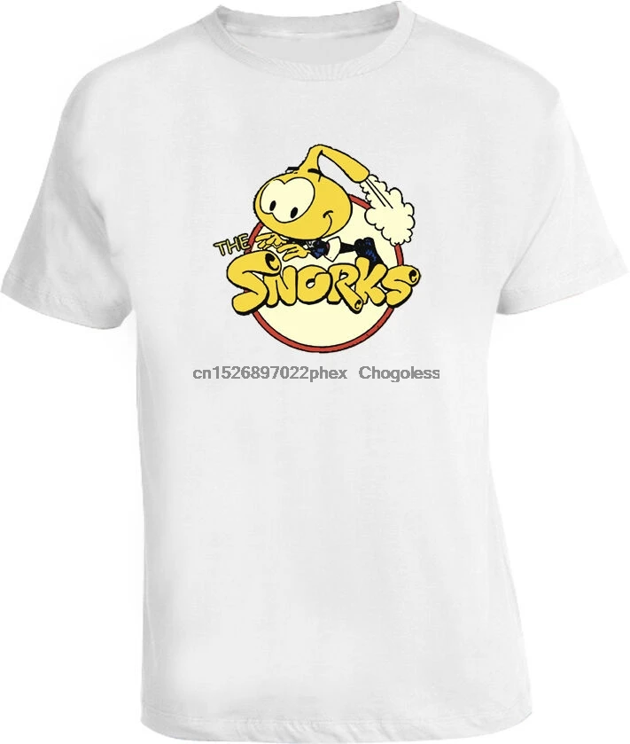 Классическая новая белая футболка The Snorks 80S в стиле ретро | Мужская одежда