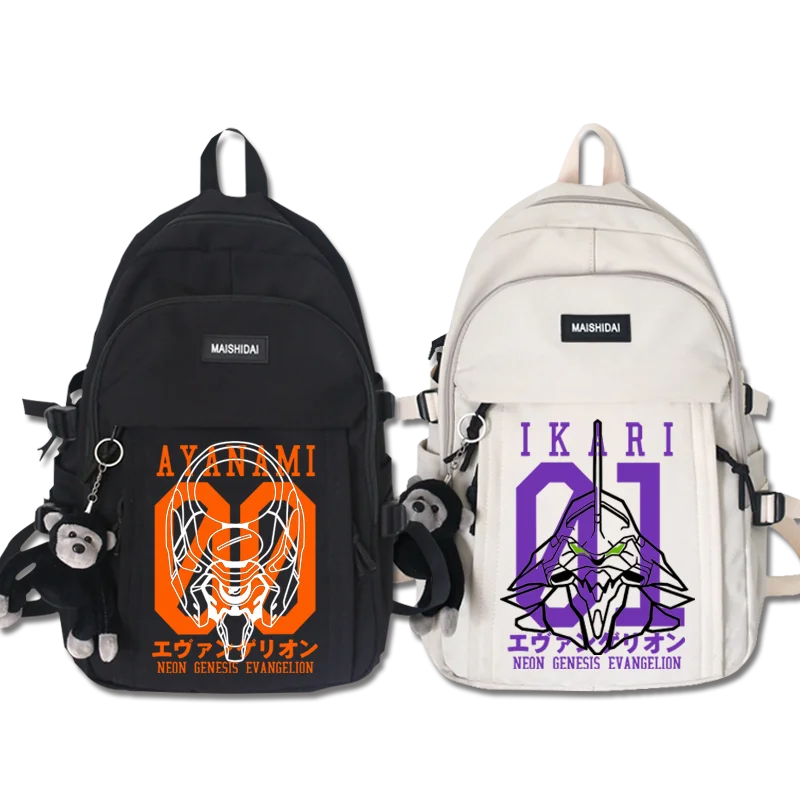 

Shogoki EVA-01 00 02 Casual Print Backpack Ayanami Ikari Langley School Bag
