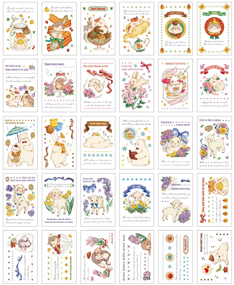 

143mmx93mm animal garden paper postcard(1pack=30pieces)