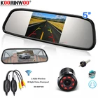 Зеркало-монитор для автомобиля, 2,4G, беспроводное, 5 дюймов, 12 В