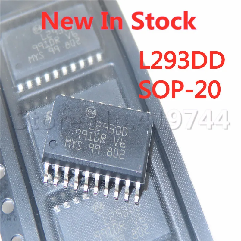 10 шт./лот L293DD L293D L293 SOP-20 SMD Драйвер моста, внутренний переключатель, новый оригинальный IC