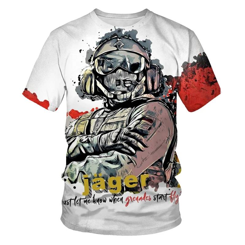 

Graffiti T-shirt men's painting picture 3D printing hip-hop street clothing loose and comfortable fabric O-neck men's T-shirt