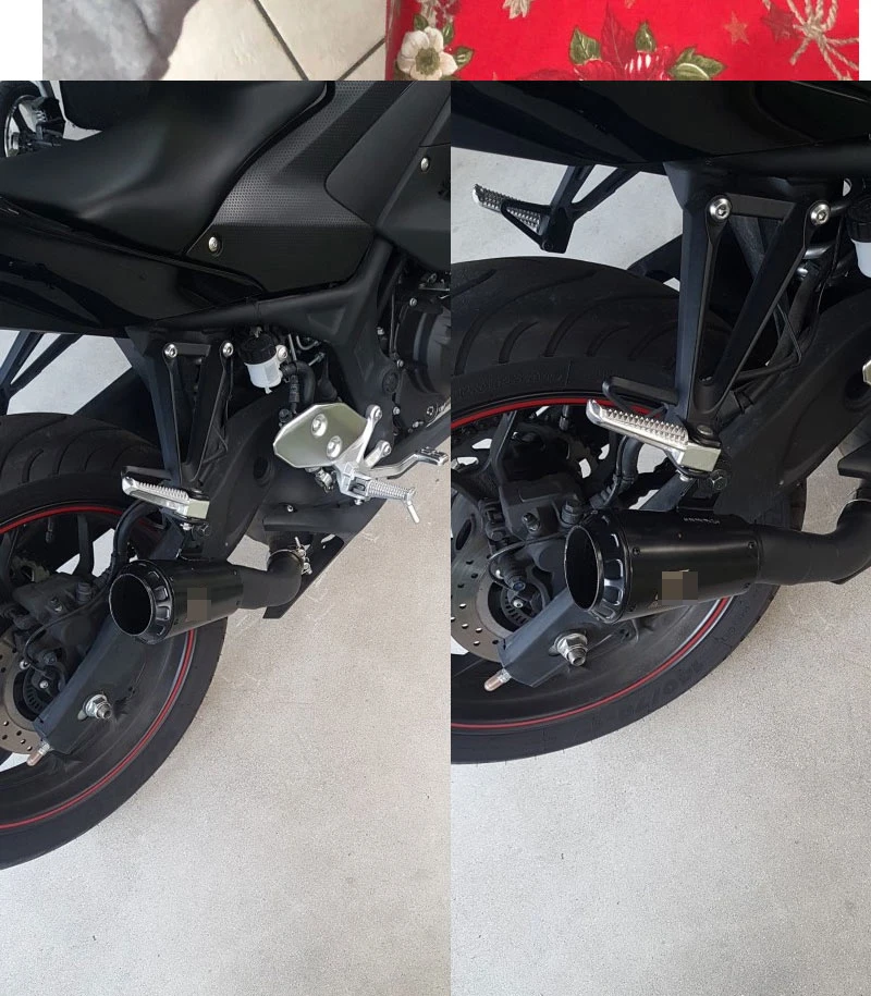 Мотоцикл Запчасти слипоны выхлопных газов для Yamaha YZF-R3 YZF-R25 MT-03 MT03 YZF R3 R25 с логотипом