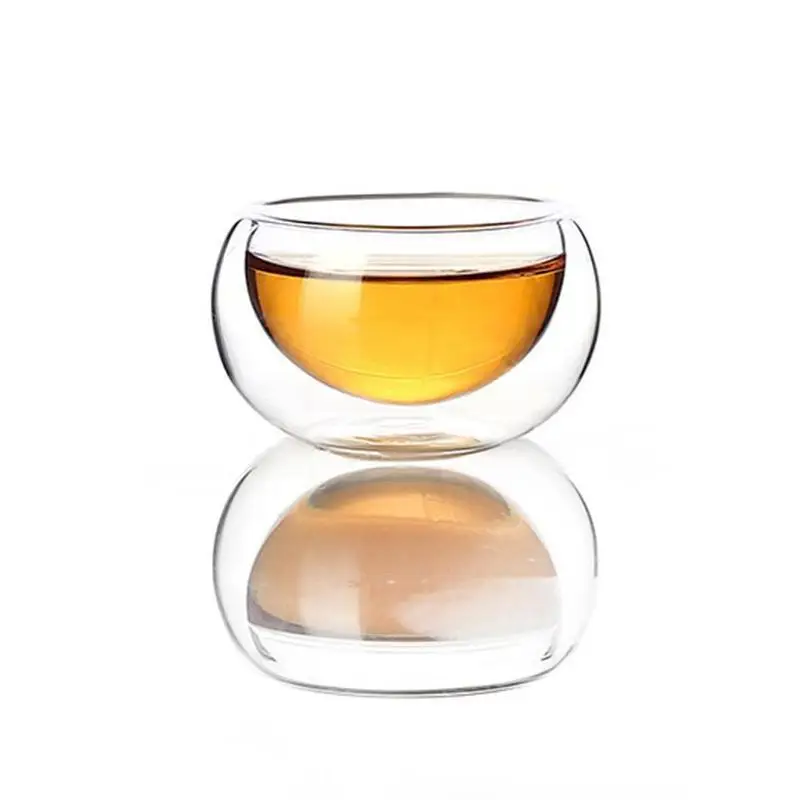 6 шт. креативная термостойкая стеклянная чашка с двойными стенками