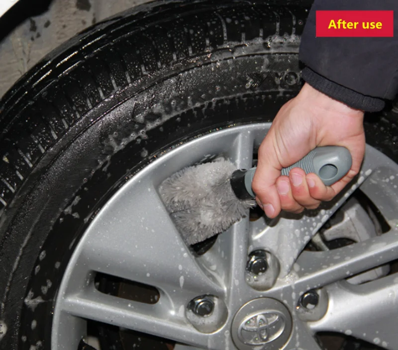 Car Washing Cleaning tool Wheel Tire Rim Scrub Brush Tool for Nissan Teana X-Trail Qashqai Livina Tiida Sunny March | Автомобили и