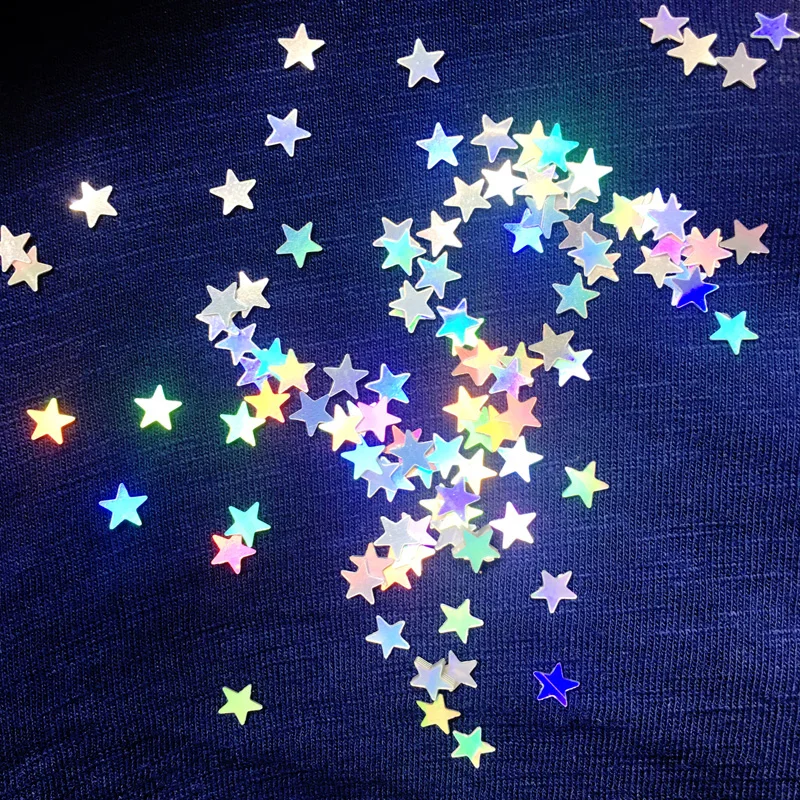 6 мм Переливающаяся блестящая Звезда конфетти золотая для свадьбы Вечеринка стол