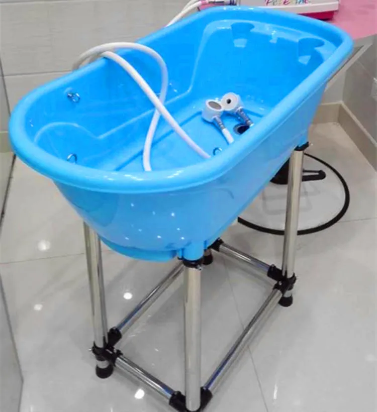 

H1 Pet Bathtub Large Products non-slip Bath Tub for Dog and Cat not bend over with high Stainless steel legs Easy install