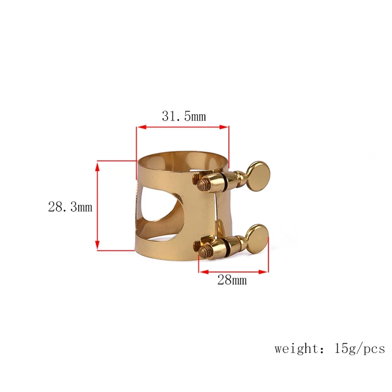

Clarinet Alto Saxophone Mouthpiece Ligature Gold Ligature Fastener for Mouthpiece