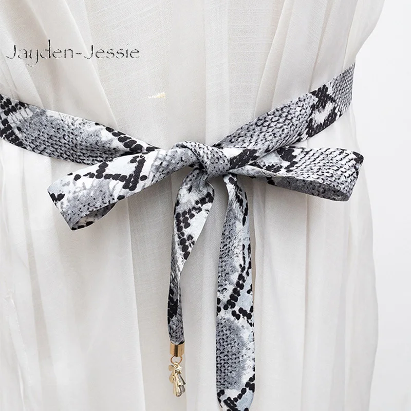 Новые женские спички под змеиную кожу тающий пояс с бантом платье рубашка ткань