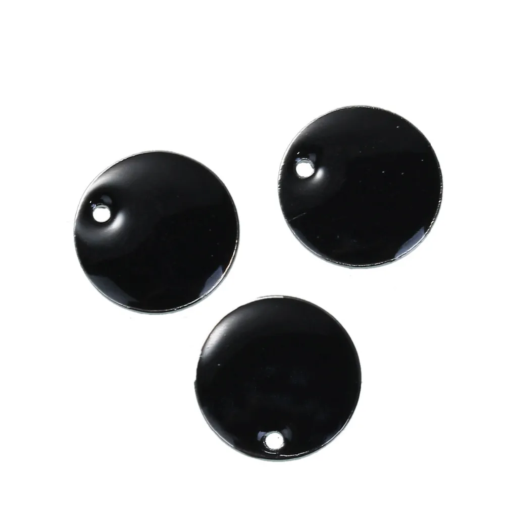 Doreen Box круглые подвески из сплава цинка королевские синие эмалированные Подвески