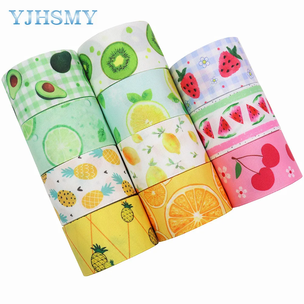 5 yards Fruit Watermelon Cherry Avocado Printing Heat Transfer Ribbon Thread Rib Mobile Phone Strap |
