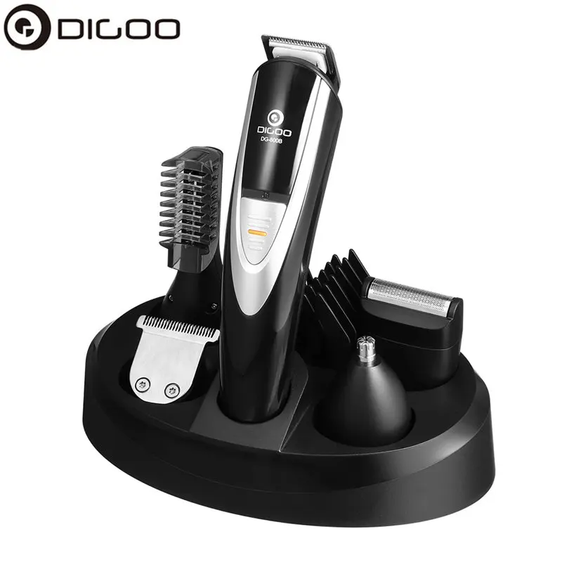 Digoo DG-800B 12 в 1 волосы кусачки для стрижки триммер Набор борода беспроводной триммер для носа уха лица волос прецизионный триммер тела